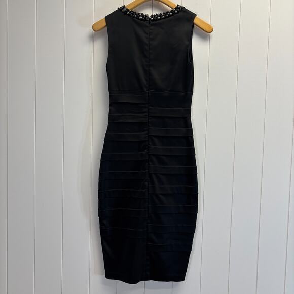 Vintage Cache Womens Beaded Glam Old Money Dress Size 4 Old Hollywood Sexy‎ Rare - Picture 2 of 8